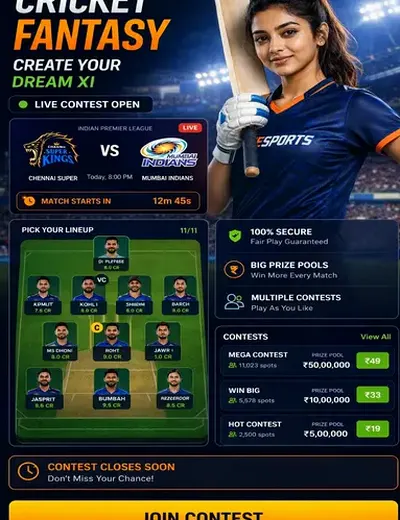 Winzexchange (win z exchange) fantasy cricket & matchday visual 3